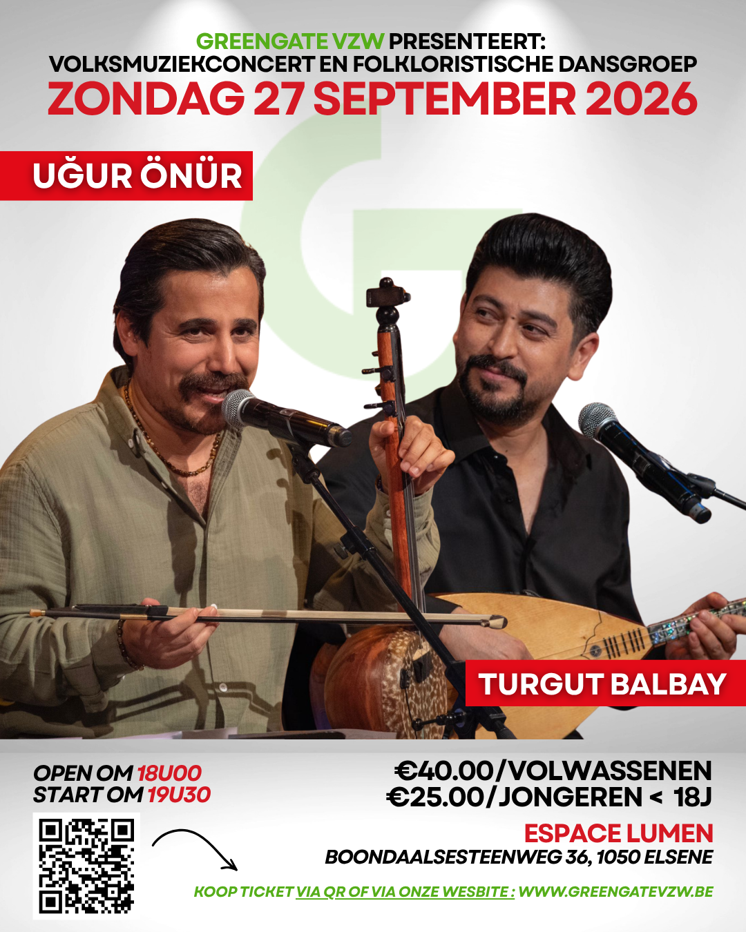 TICKET JONGEREN – volksmuziekconcert en folkloristische dansgroep – 27/09/2026 - Image 2
