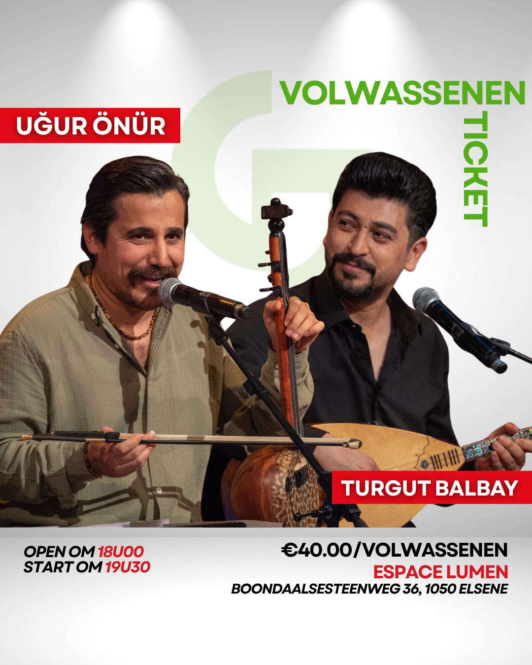 TICKET VOLWASSENEN - volksmuziekconcert en folkloristische dansgroep - 27/09/2026